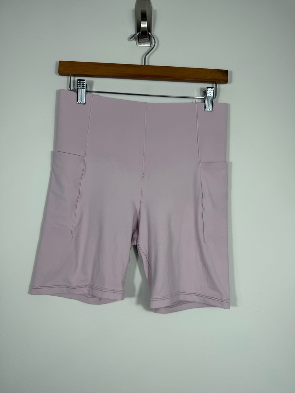 Offline by Aerie Real Me High Waisted Pocket Bike Shorts Pink Large